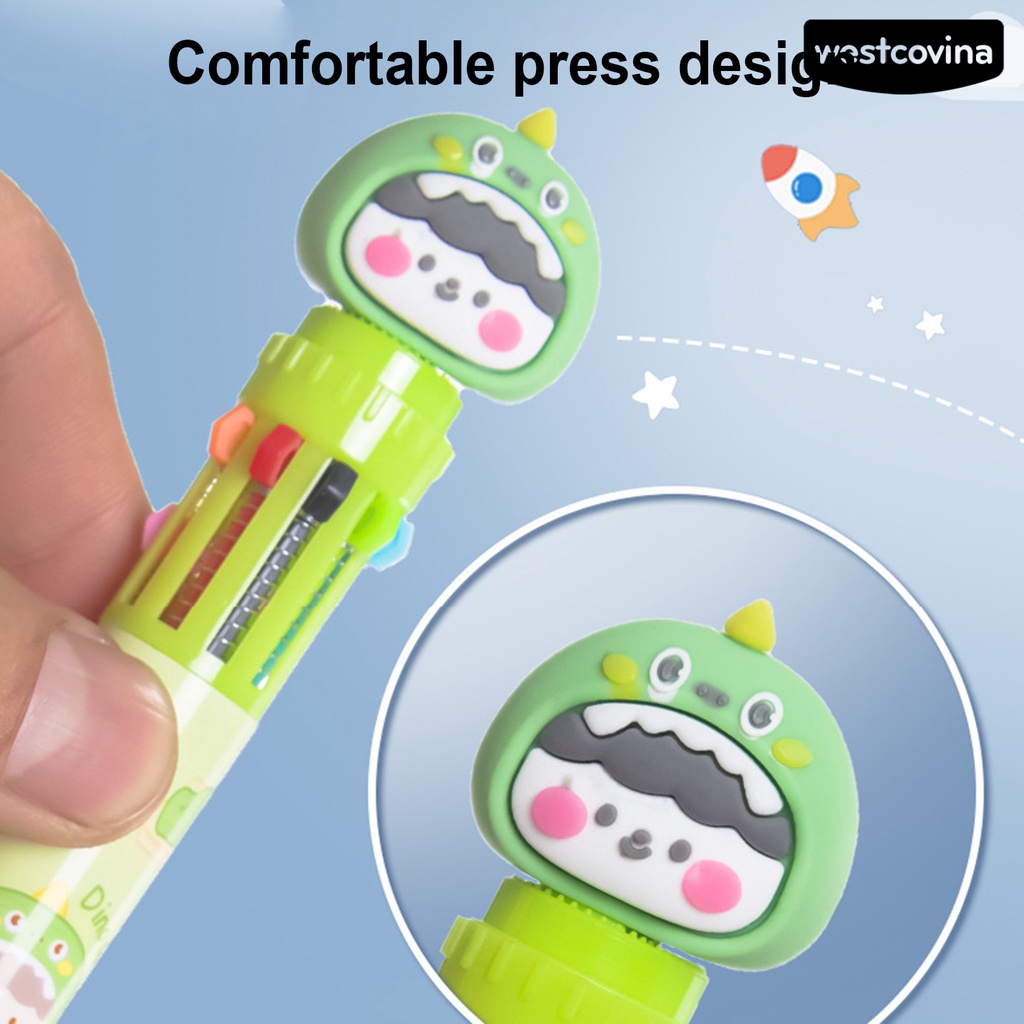 [WSTN]✎Bút Bi Dạng Đẩy Thoải Mái Họa Tiết Thỏ Hoạt Hình Cho Học Sinh