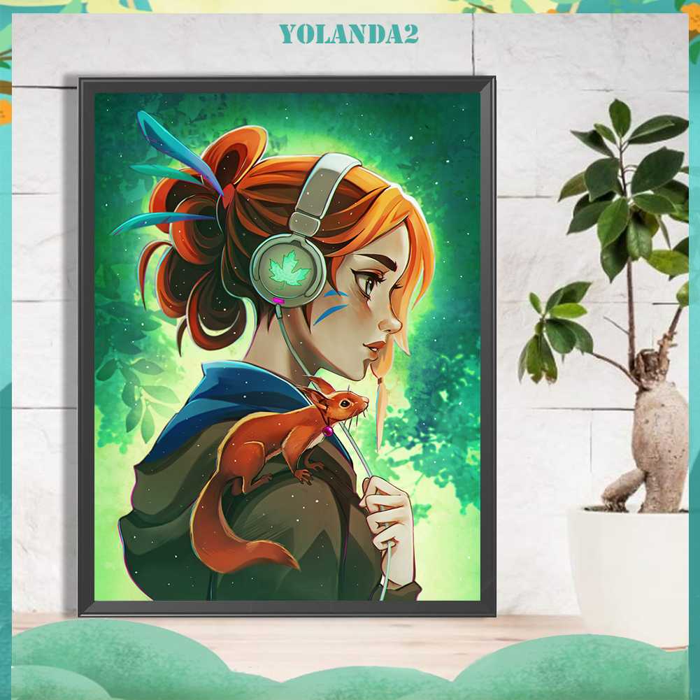 Bộ Tranh Đính Đá 5D Họa Tiết Hoạt Hình Động Vật Độc Đáo DIY Dùng Trang Trí Nhà Cửa