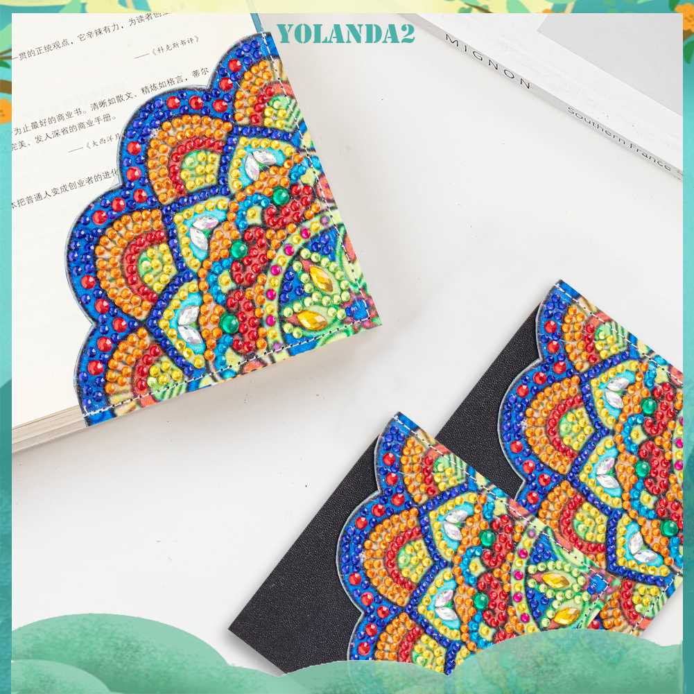 Thẻ Đánh Dấu Trang Sách Hình Tam Giác Bằng Da 5D DIY