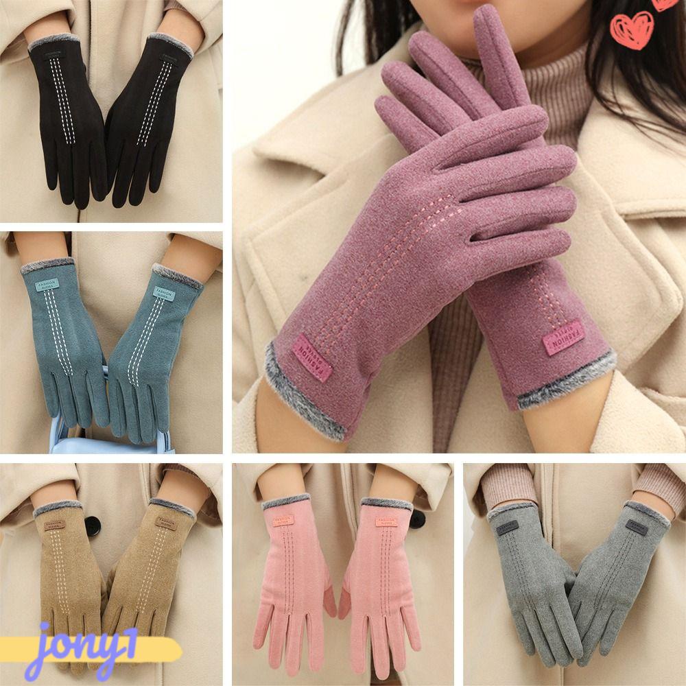 Găng Tay Cảm Ứng Chống Gió Dày Dặn Cho Nữ