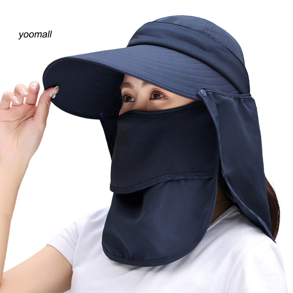 Mũ Chống Nắng Vành Rộng Xoay 360 Độ Màu Trơn Thời Trang Mùa Hè Cho Nữ