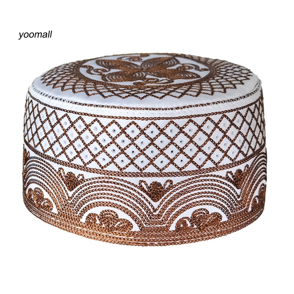 Mũ Lưỡi Trai Phẳng Thêu Họa Tiết Thổ Nhĩ Kỳ Cổ Điển Thoáng Khí Trang Trí Cho Nam