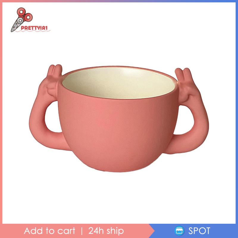 1 Cốc Sứ Uống Nước / Trà Sữa / Cà Phê Thiết Kế Độc Đáo Tiện Dụng Cho Gia Đình