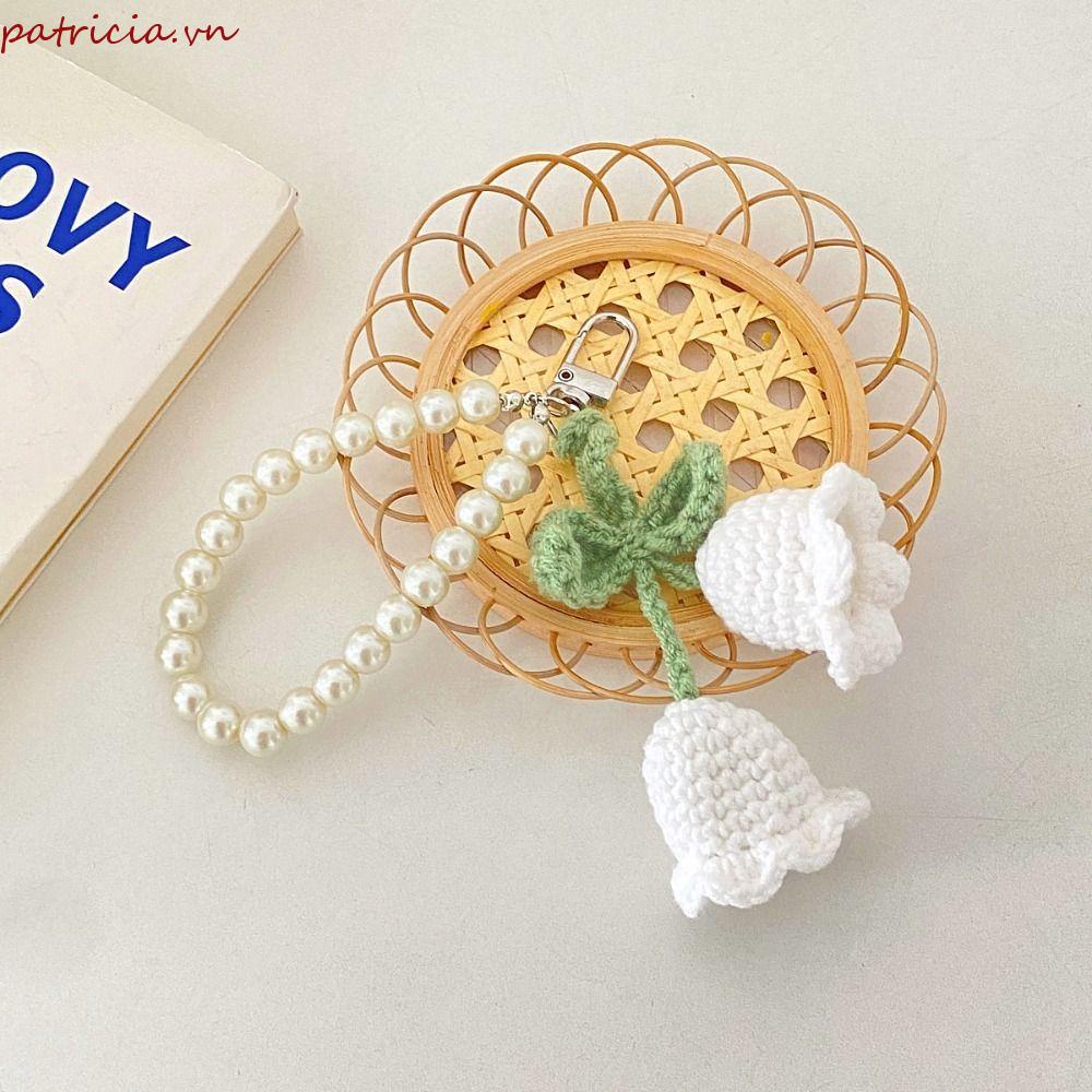 Móc Chìa Khóa Xe Hơi Họa Tiết Hoa Tua Rua Thời Trang Giá Đỡ