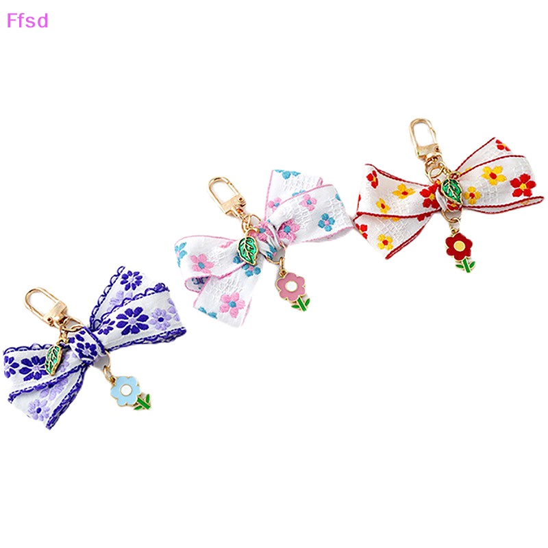 {Ffsd} Bán Chạy 1 Móc Khóa Nhỏ Hình Hoa Hướng Dương Thắt Nơ Ruy Băng