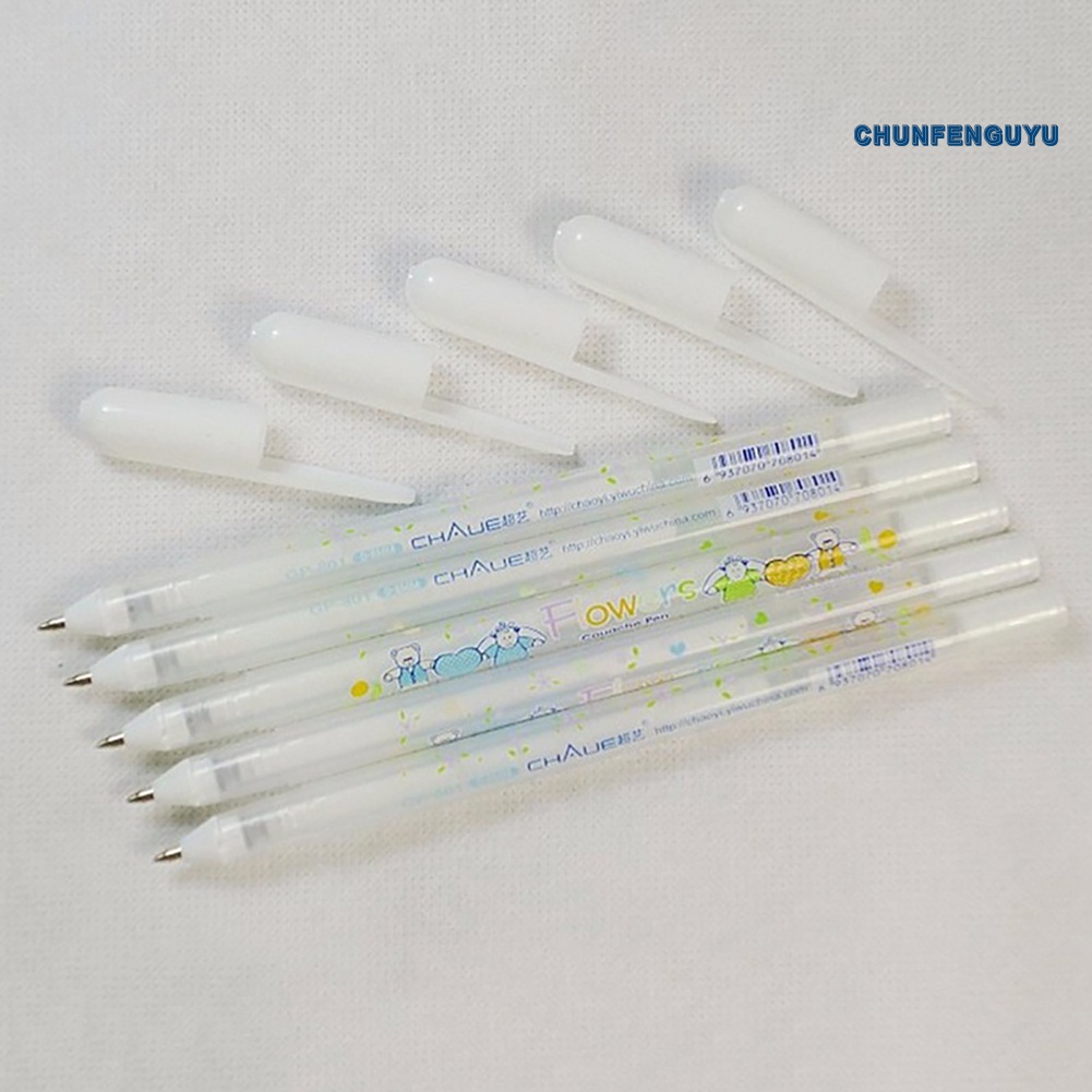 Bút Mực Gel Ngòi 0.8mm Màu Trắng Chuyên Dụng Cho Học Sinh / Văn Phòng