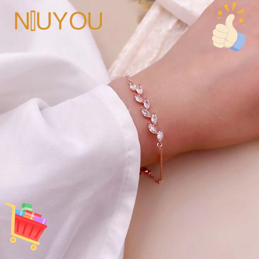 Vòng Tay Mặt Hình Chiếc Lá Chất Lượng Cao Cho Nữ