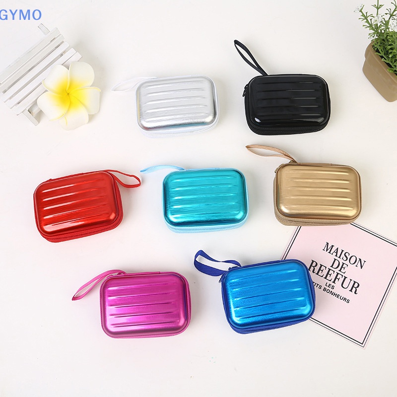 1 Hộp Thiếc Mini Hình Vali Hình Vuông Đựng Dây Cáp Dữ Liệu Cho Hộ Gia Đình HDY