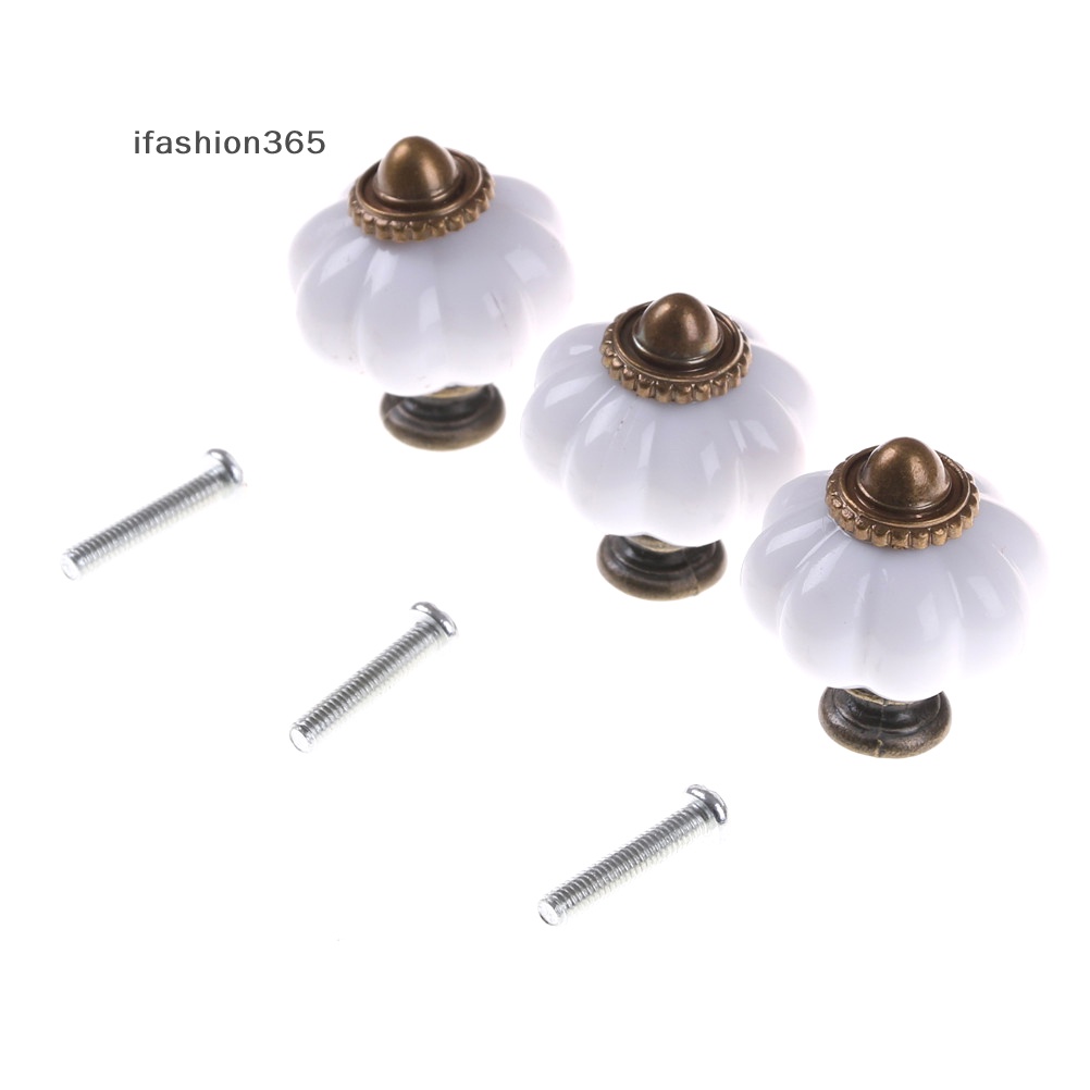 Tay Nắm Cửa Tủ Màu Trắng Phong Cách Vintage Thời Trang ifashion365