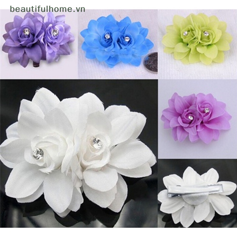 Kẹp Tóc Hoa Thời Trang Cho Cô Dâu Kẹp Tóc Thời Trang Hình Hoa Cho Nữ 1 Cái Phụ Kiện Trang Trí Xe Hơi Bằng Chất Liệu Wo Wo Wo