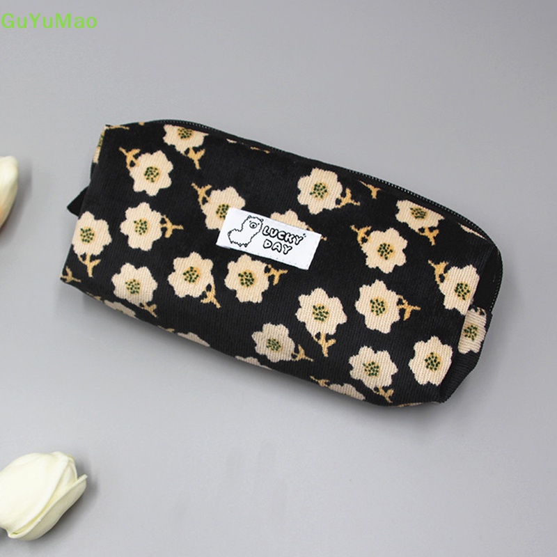 [cxGUYU] Túi Đựng Mỹ Phẩm / Cọ Trang Điểm / Đồ Trang Điểm Hàn Quốc Kẻ Sọc Caro Bằng Vải Nhung Kẻ Sọc Cho Nữ PRTA