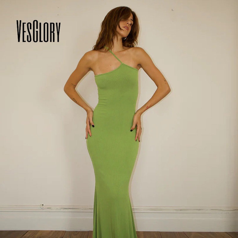 Đầm Maxi Hai Dây Màu Trơn Dáng Ôm Gợi Cảm Thời Trang 2023 Dành Cho Bạn Nữ