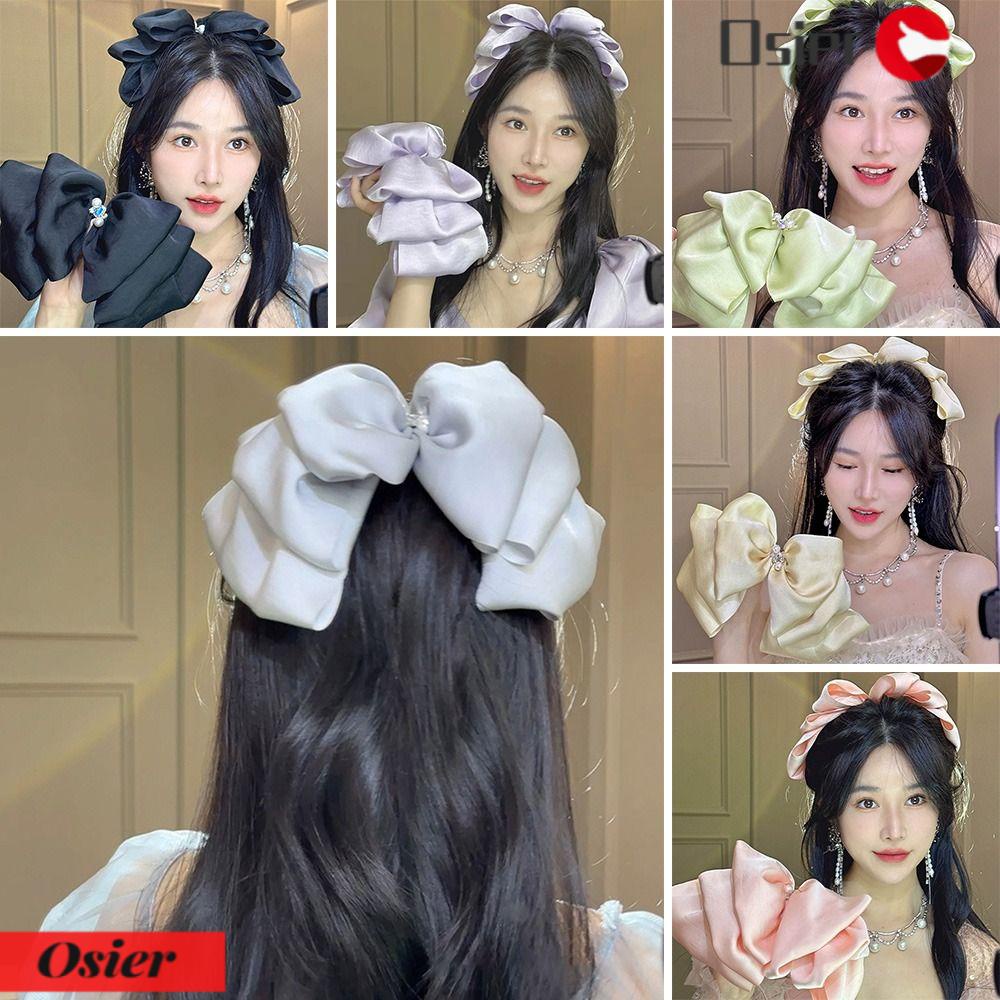 1 Kẹp Tóc Hình Nơ Lớn Thời Trang Dự Tiệc
