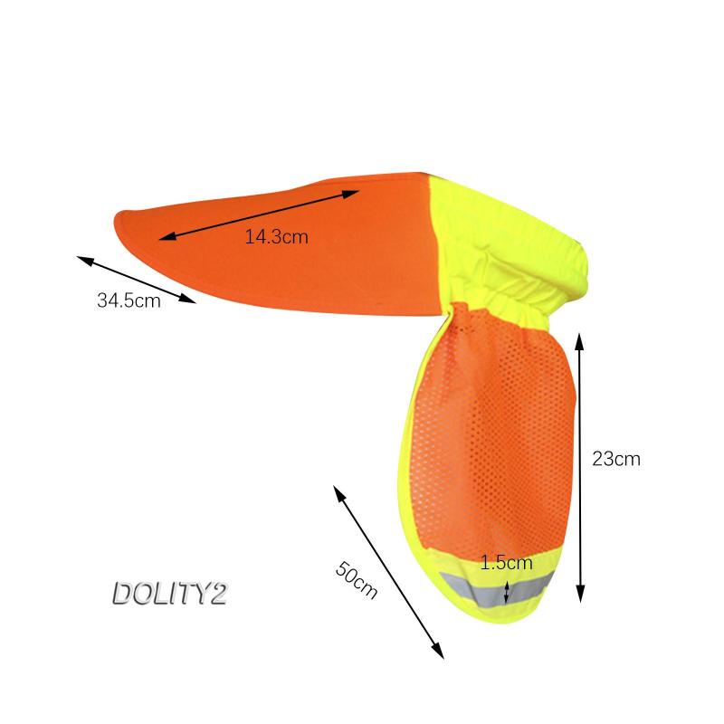 [Dolity2] Mũ Cứng Rộng Vành Chống Nắng Thoáng Khí Với Dải Phản Quang