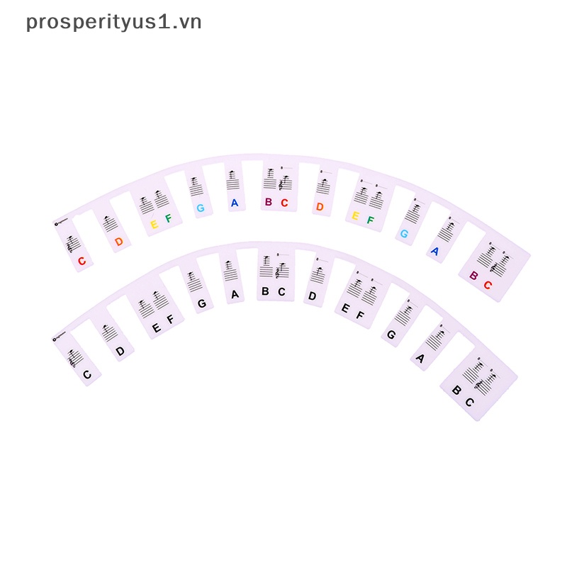 [prosperityus1] Miếng Dán Phím Đàn Piano Bằng Silicon Tháo Rời Được Dành Cho Bắt Đầu