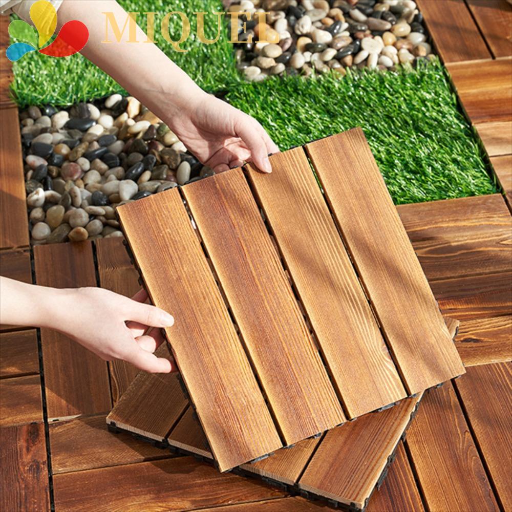 Thảm Lót Sàn Gỗ Tự Dính Chống Thấm Nước 30cmx30cm Trang Trí Sân Vườn