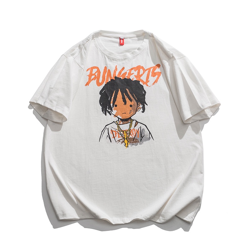 Áo Thun Tay Ngắn Cổ Tròn Dáng Rộng Thời Trang Mùa Hè Phong Cách Mới Cho Nam