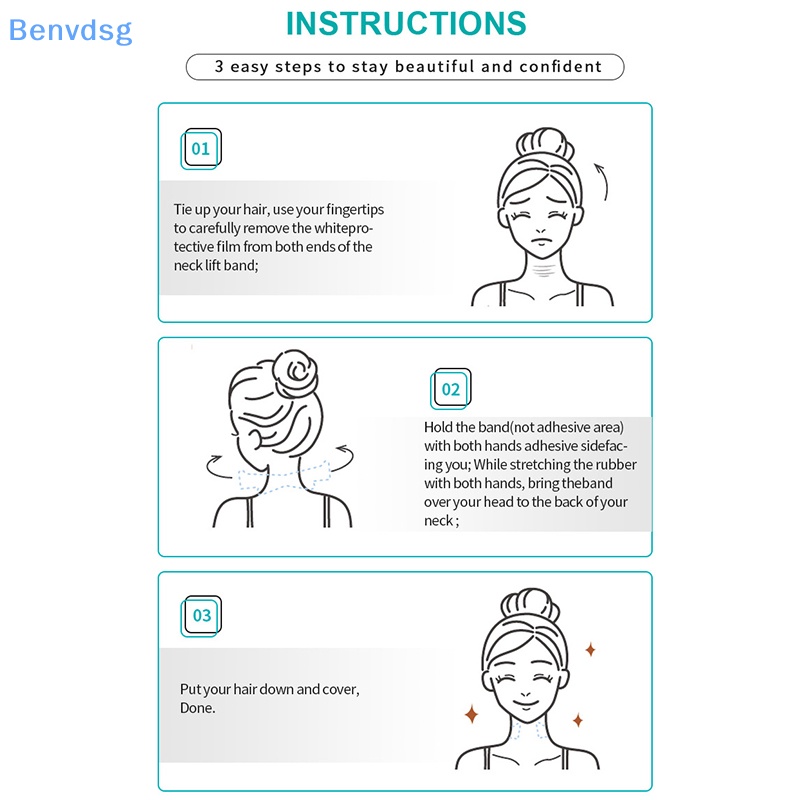 Set 20 Miếng Dán Nâng Cổ Vô Hình Giúp Loại Bỏ Nếp Nhăn