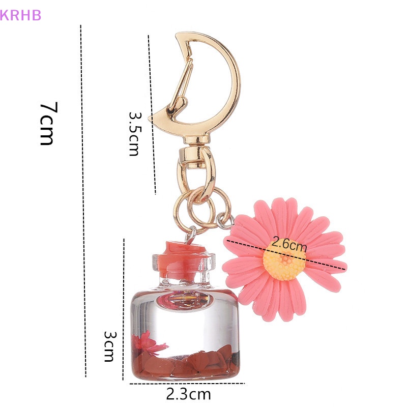 Móc Khóa Hình Lọ Điều Ước Đính Hoa Và Mặt Trăng Sáng Tạo Mới