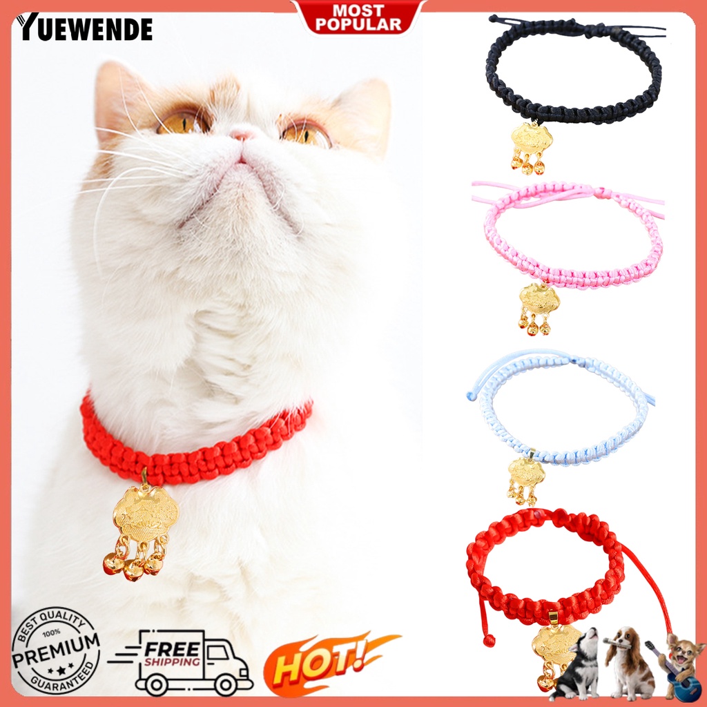 Yq.e Vòng Cổ Polyester Tinh Tế Khóa Chuông Chống Cắn Cho Thú Cưng Hàng Ngày