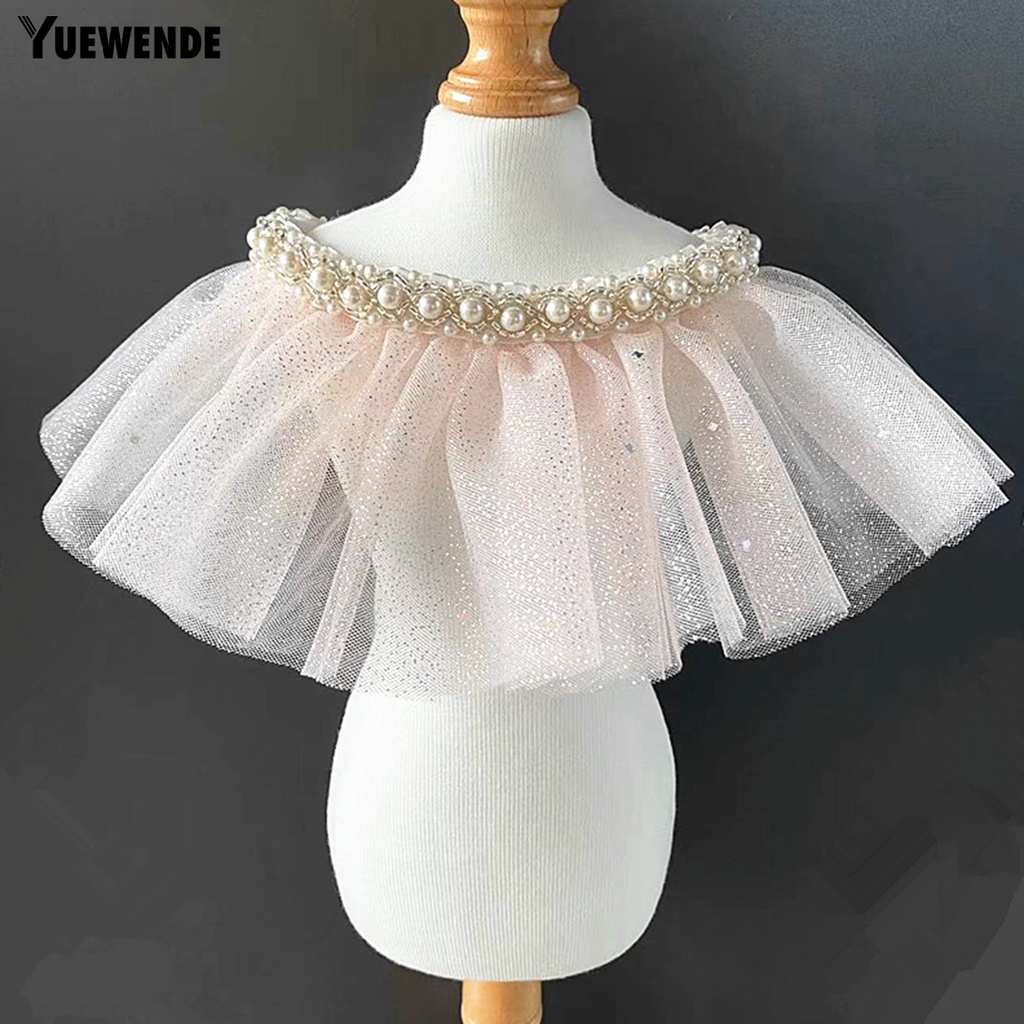 Vòng Cổ Hai Lớp Trang Trí Ngọc Trai Giả Thanh Lịch Cho Thú Cưng