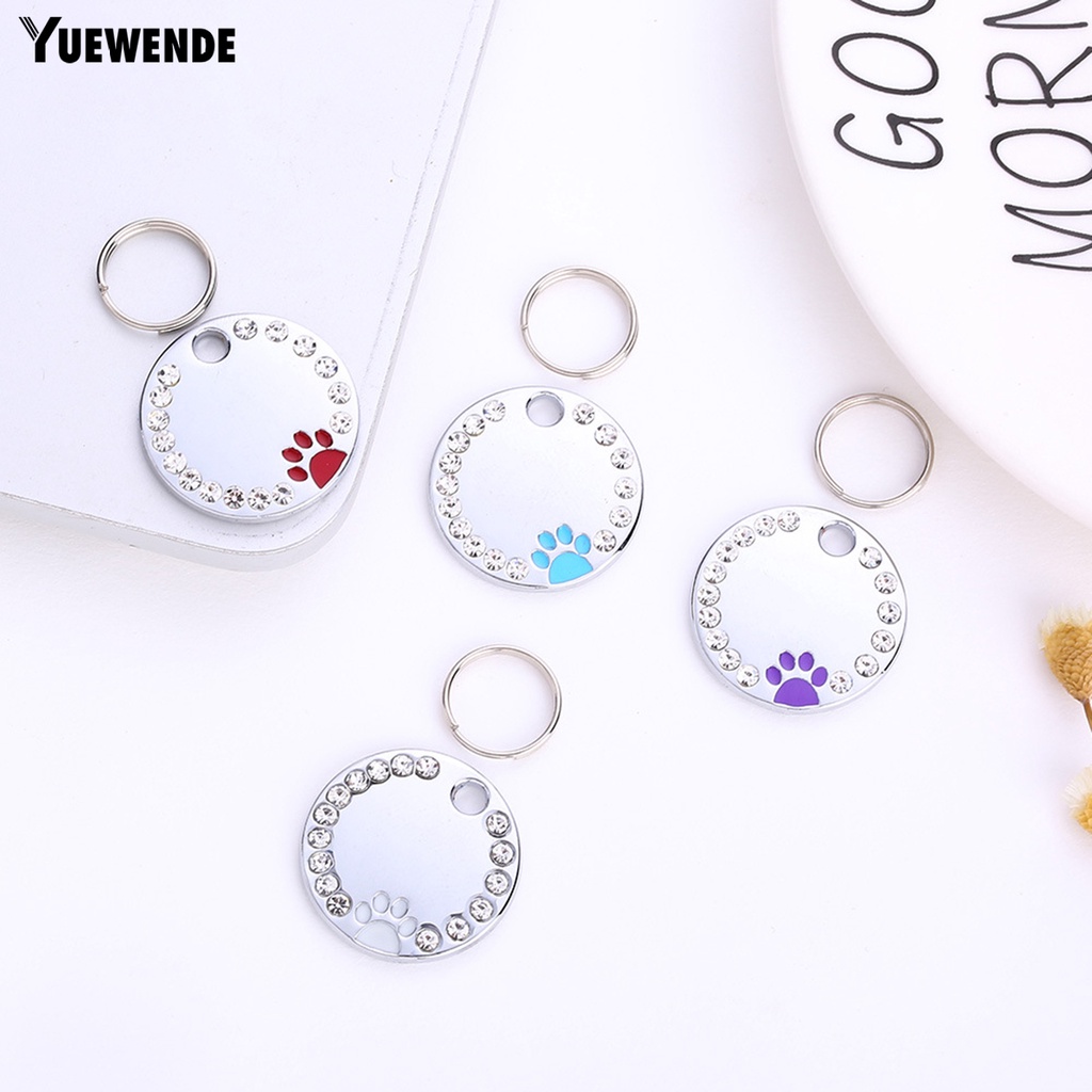 Thẻ ID Mini Bằng Kim Loại Chống Gỉ Trang Trí Cho Thú Cưng