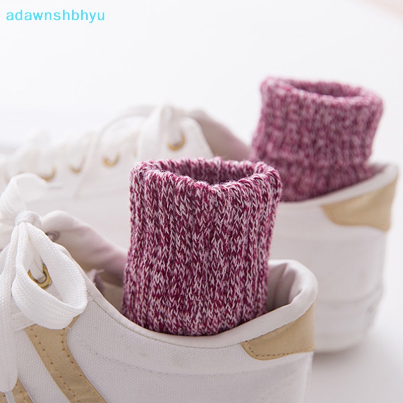 1 Đôi Tất Len Cotton Dày Giữ Ấm Mùa Đông Màu Trơn Chất Lượng Cao