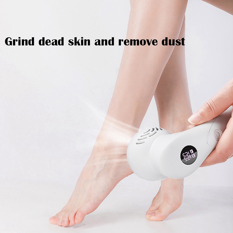 Máy Tẩy Vết Chai Chân Chạy Điện Thiết Kế Nhỏ Gọn Màu Trắng Tiện Dụng