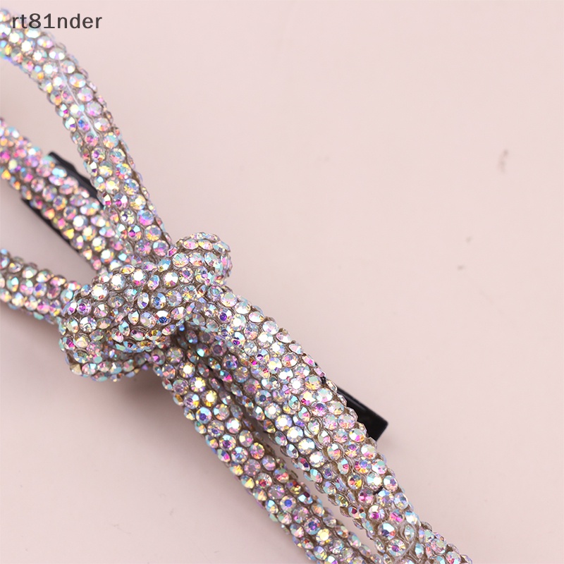 Bộ 2 Kẹp Tóc Nơ Đính Đá Thời Trang