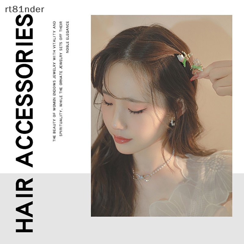 Kẹp Tóc Hoa Tulip Màu Hồng Thời Trang Cho Nữ