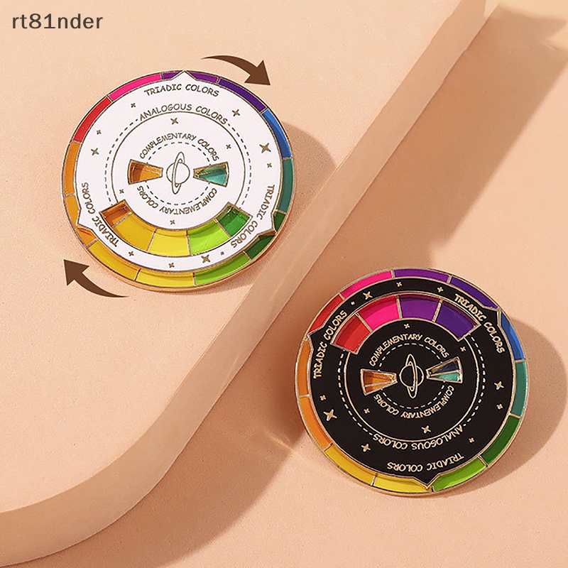 Rt Ghim Cài Áo Hình Bánh Xe Quay Tráng Men Màu Sắc Dùng Làm Quà Tặng