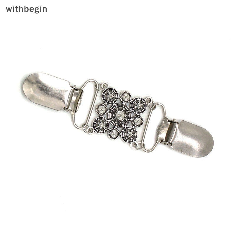 Kẹp Cài Khăn Choàng / Áo Khoác Cardigan Hình Hoa Đính Đá Phong Cách Cổ Điển Thời Trang Cho Nữ