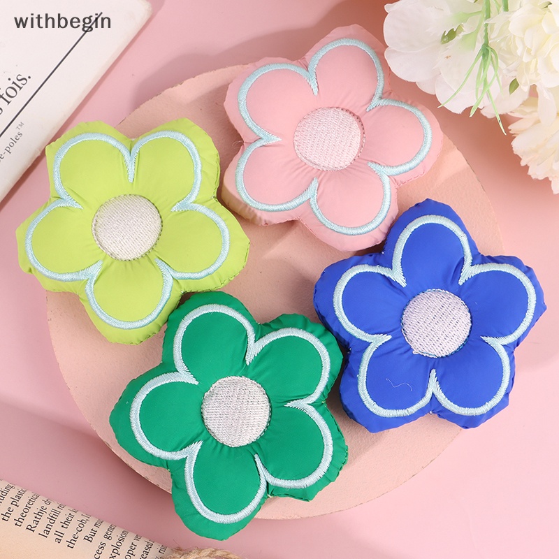 Móc Khóa Bông Cotton Dệt Kim Hình Hoa Dễ Thương Dùng Làm Quà Tặng Cho Cặp Đôi DIY