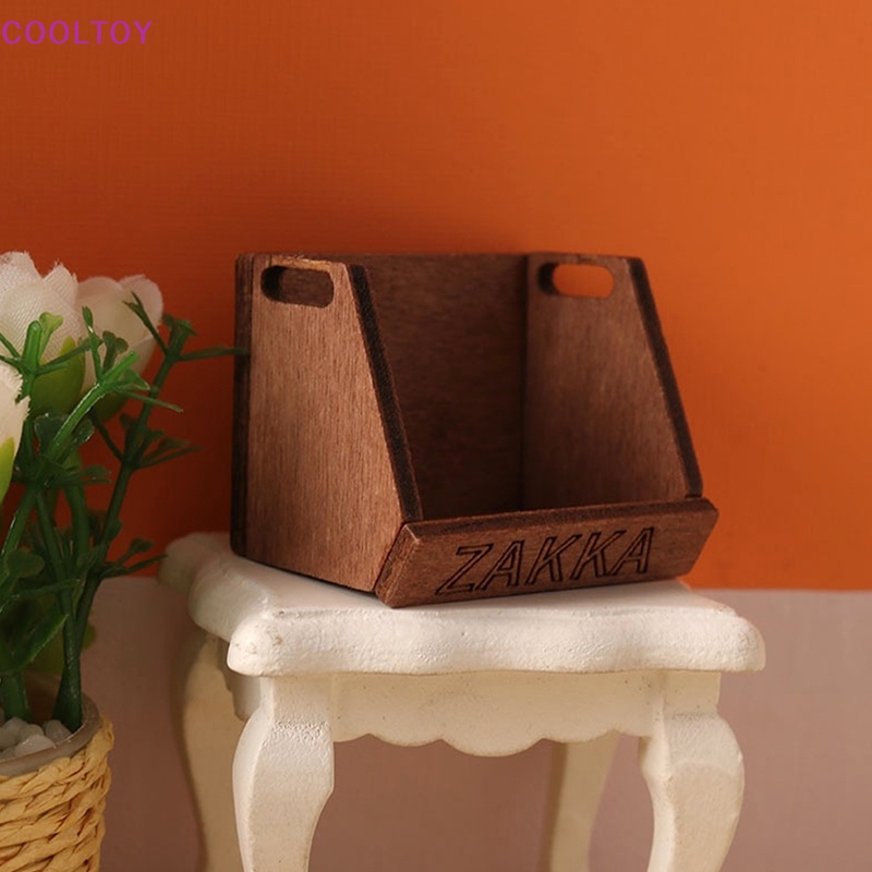 1 Giỏ Đựng Trái Cây / Thức Ăn Trang Trí Nhà Búp Bê Tỉ Lệ 1: 12