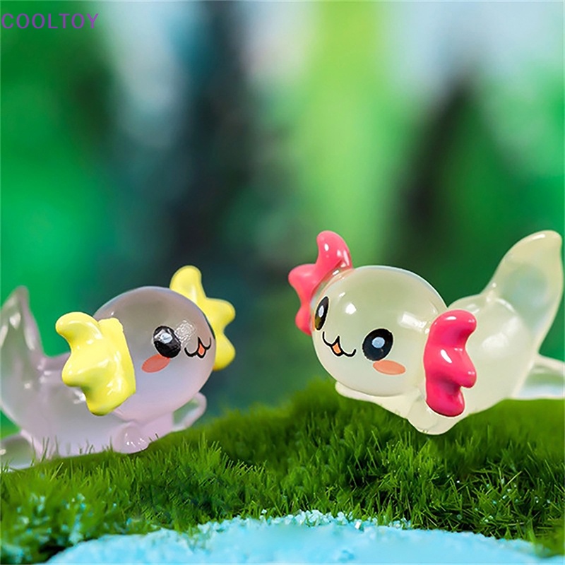 Cooltoy Set 2 Tượng Lục Giác Mini Màu Dạ Quang Trang Trí Tiểu Cảnh / Nhà Búp Bê