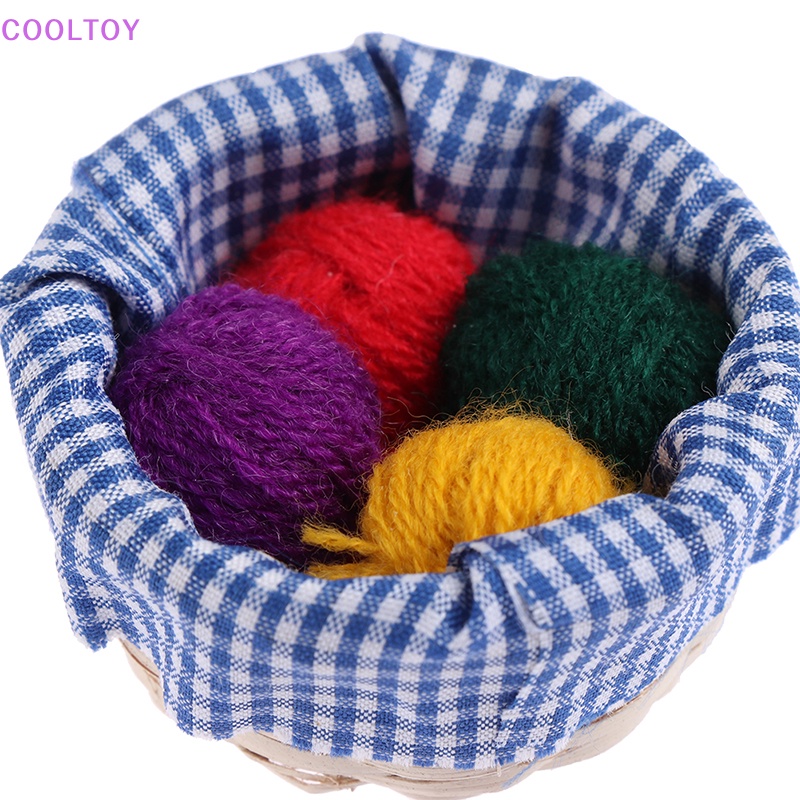 Cooltoy Giỏ Vải Len mini Đựng Đồ Chơi Búp Bê Tỉ Lệ 1: 12