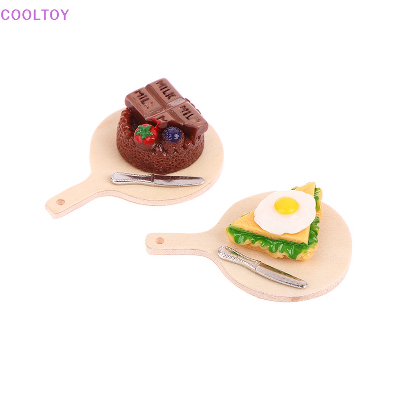 Cooltoy Mô Hình Bánh Ngọt Mini Tỉ Lệ 1 / 12 Trang Trí Nhà Búp Bê