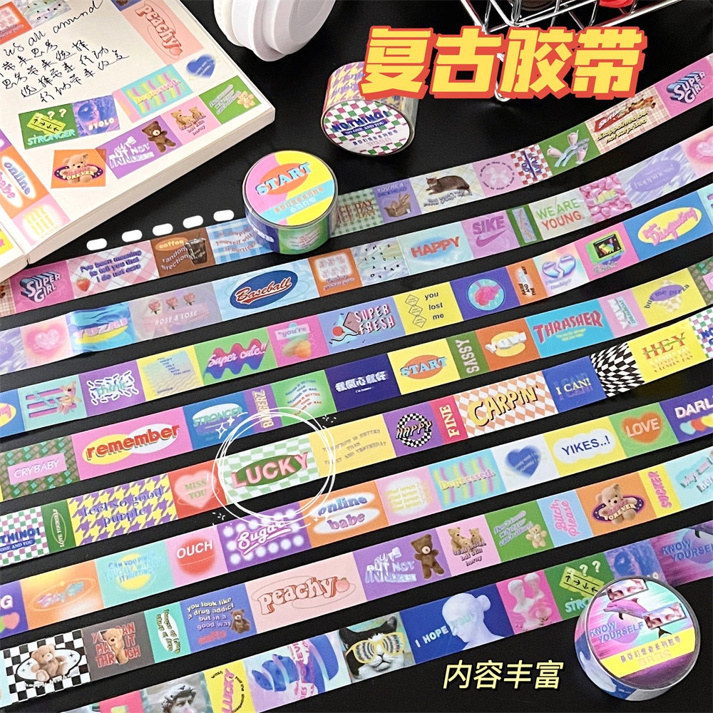 Sticker Dán Trang Trí Sổ Tay DIY Xinh Xắn Thời Trang Theo Phong Cách Mỹ