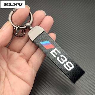Móc Chìa Khóa Bằng Da Và Sợi Carbon Cao Cấp Cho BMW E46 E30 E36 E60 E87 E39 E90