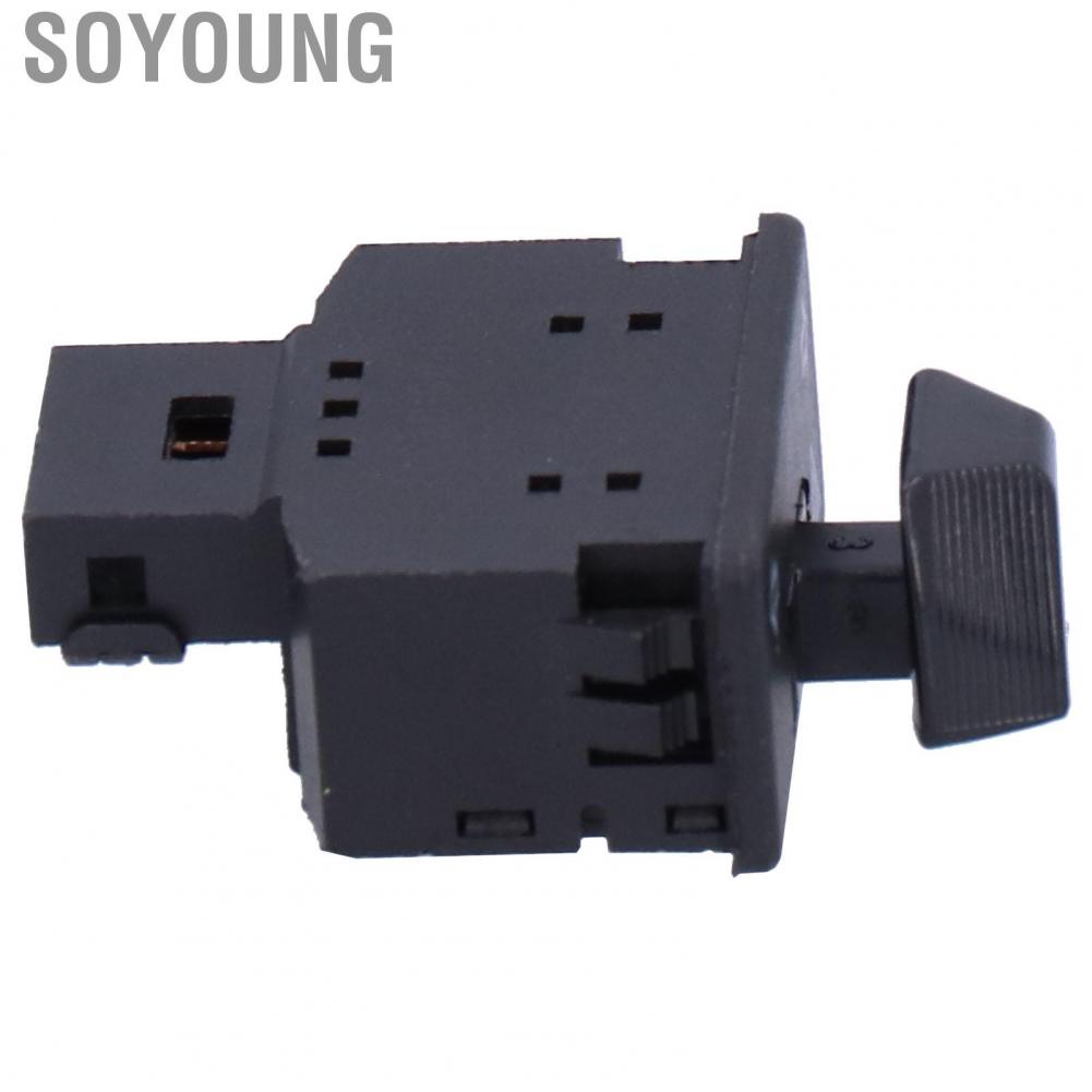 Soyoung Switch Control Motorcycle Handlebar 34mm Universal Modification Black ABS Emergency Button
