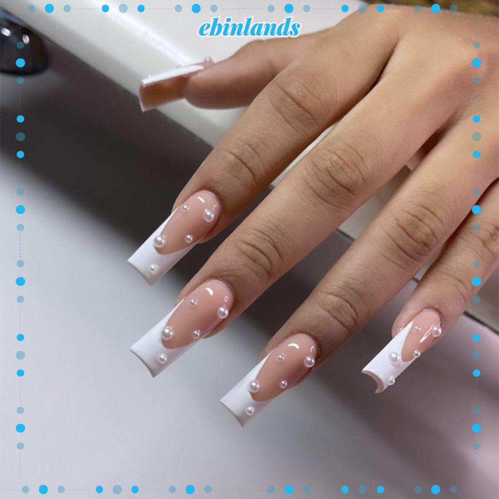 Bộ Móng Tay Giả Đầu Vuông Dạng Nhấn DIY