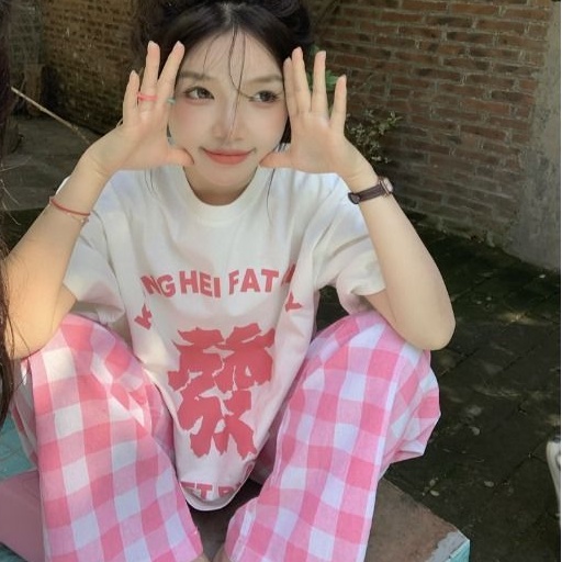 Set Đồ Thể Thao Họa Tiết Sọc Caro Thời Trang Mùa Hè Dành Cho Nữ