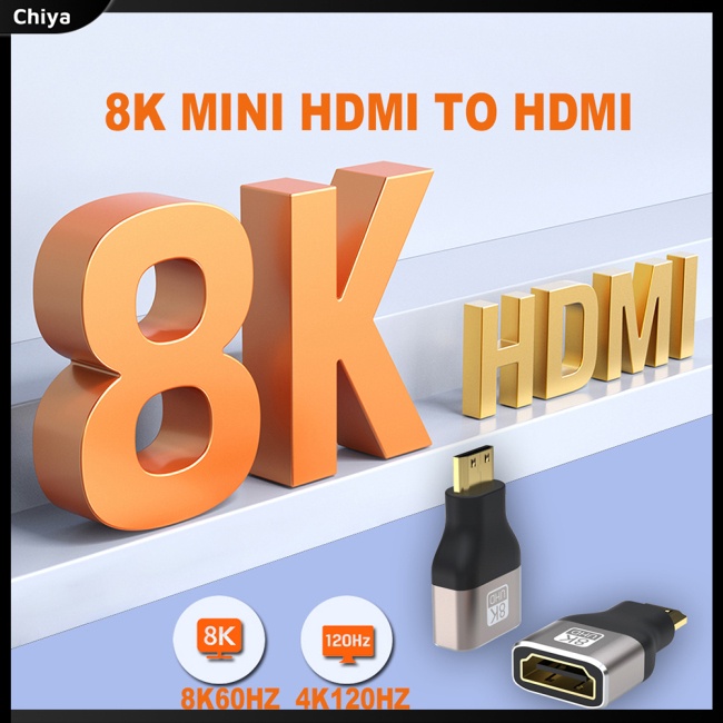 Đầu Chuyển Đổi Tiêu Chuẩn Mini Tương Thích Với Forhdmi 8k 60hz 2.1