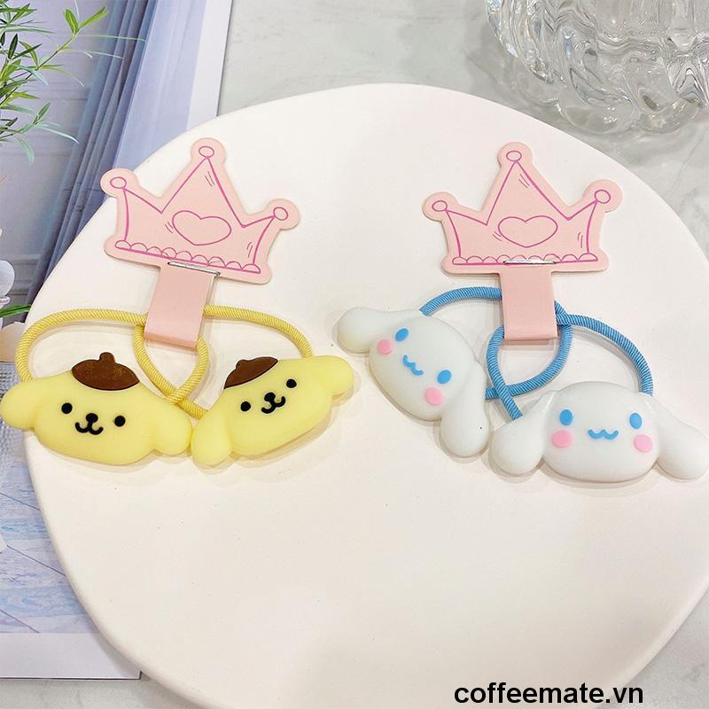 ⚡SANRIO Dây Cột Tóc Nhỏ Nhắn In Hoạt Hình Pacha Pacha Kuromi Yugui Dễ Thương