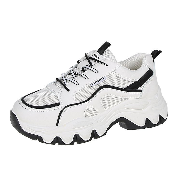 Giày Thể Thao Đế Bằng Phối Lưới Phong Cách Năng Động Trẻ Trung Dành Cho Nữ