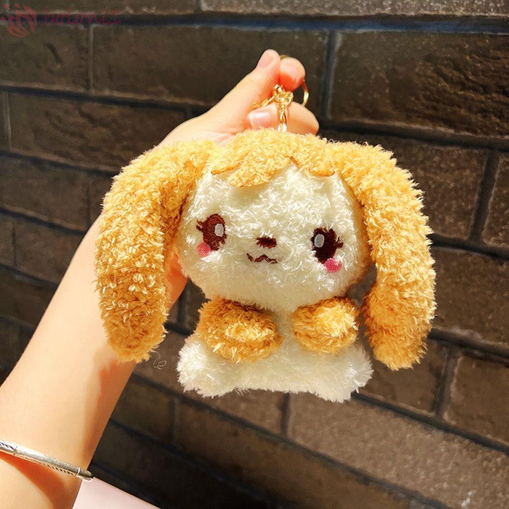 [COD] Móc Khóa Thỏ Nhồi Bông Nhung Trang Trí Xe Hơi / Túi Quà Sinh Nhật Diy