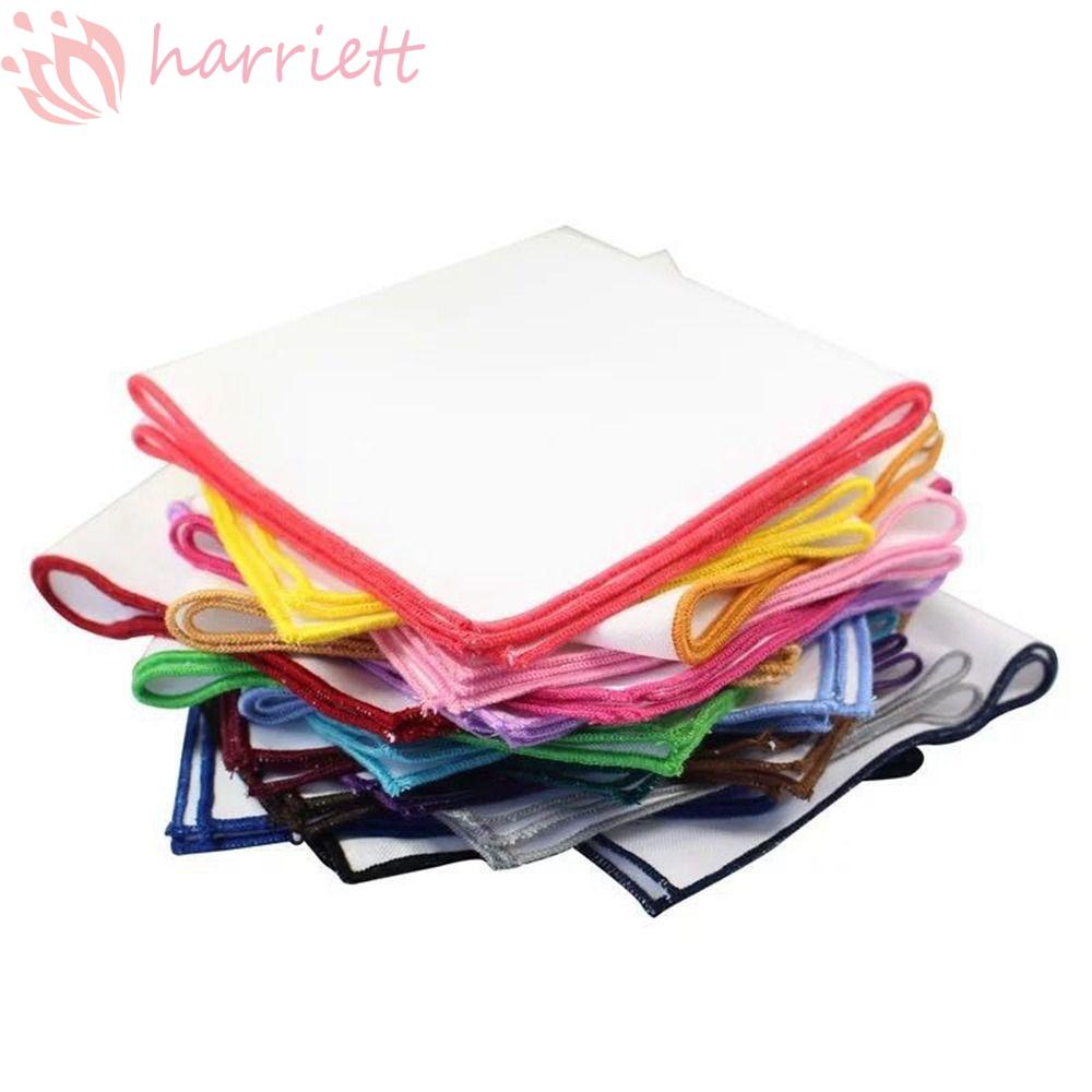 Khăn Tay Bỏ Túi Bằng Cotton Hình Vuông Màu Sắc Cổ Điển Cho Nam