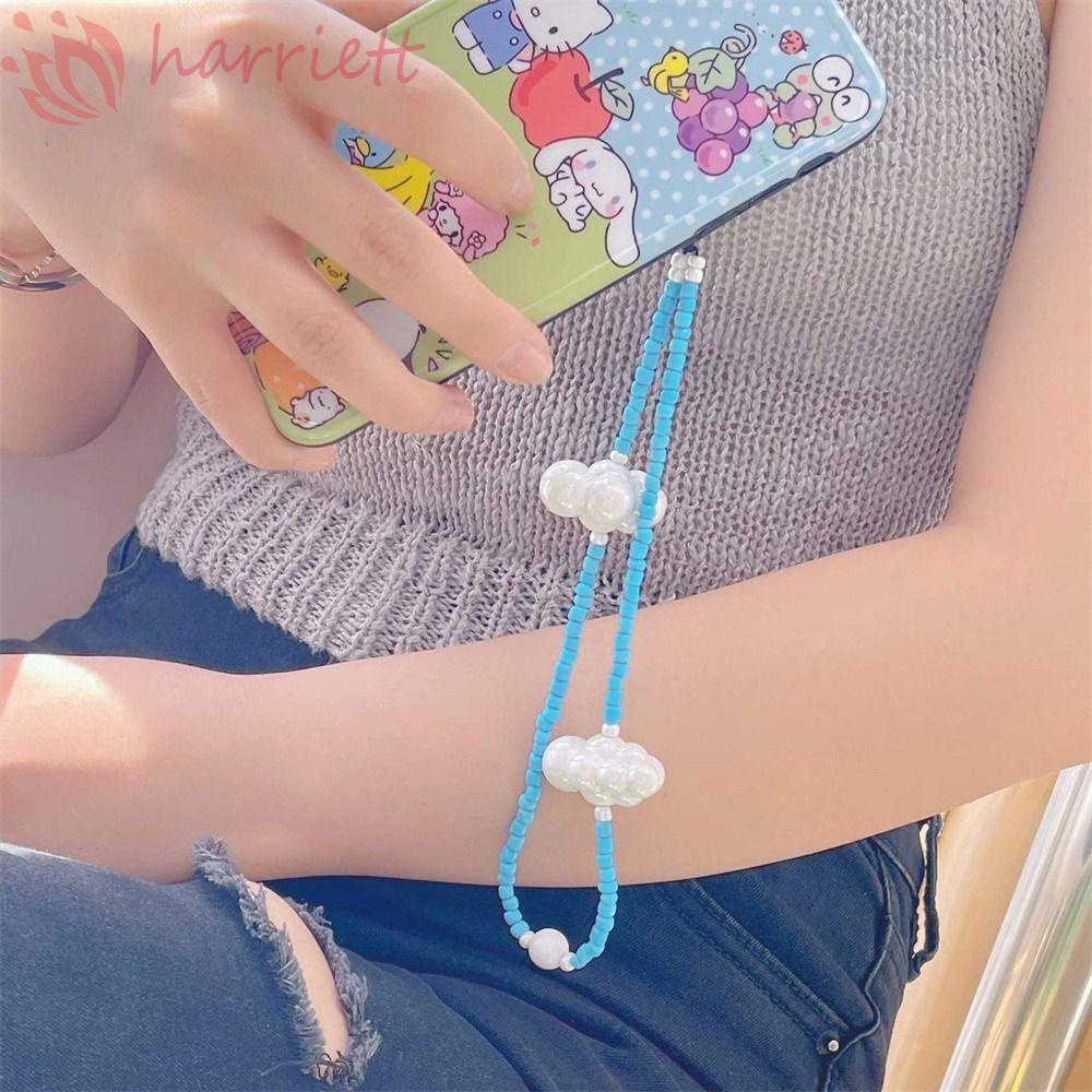 Dây Đeo Điện Thoại Bằng Acrylic Chống Thất Lạc Hình Đám Mây Dễ Thương