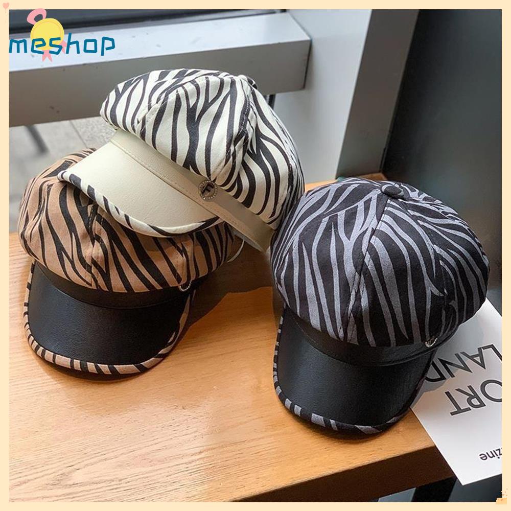 Mũ Nồi Bằng Da PU Màu Trơn Thời Trang Cho Nữ