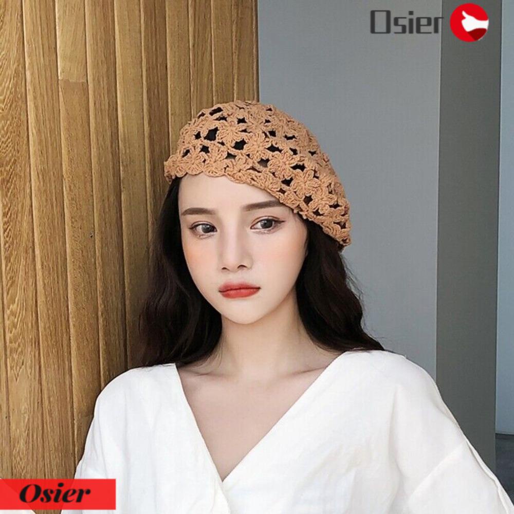Mũ Beret Đan Móc Thời Trang Mùa Hè Xinh Xắn Cho Bạn Bè 1 Tuổi